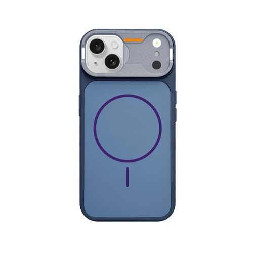 IPHONE 13/ IPHONE 14/ IPHONE 16E MAGSAFE UYUMLU DÖNÜŞÜM SPİN SİLİKON KILIF - LACIVERT