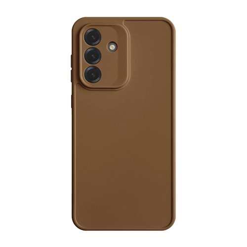 SAMSUNG A37 RENK ATMAYAN KEEP SİLİKON KILIF - KAHVERENGİ