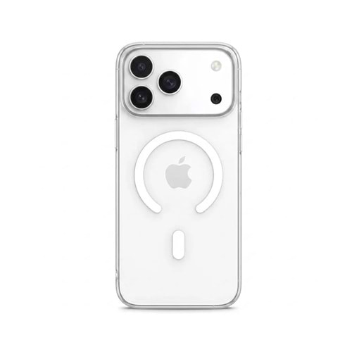 IPHONE 17 PRO MAX MAGSAFE UYUMLU SARARMAYAN ORİGİN KAPAK KILIF - ŞEFFAF