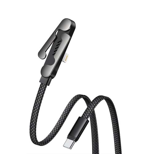 MT2535 TYPE-C TO LİGHTNİNG 35W PD KATLANABİLİR STANDLI ŞARJ VE DATA KABLO 10/200