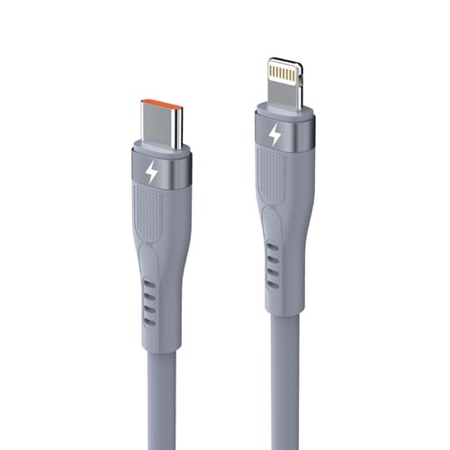 MT2355 30W TYPE-C TO LİGHTNİNG 35W EXTRA YUMUŞAK PD HIZLI ŞARJ VE DATA KABLO 10/200