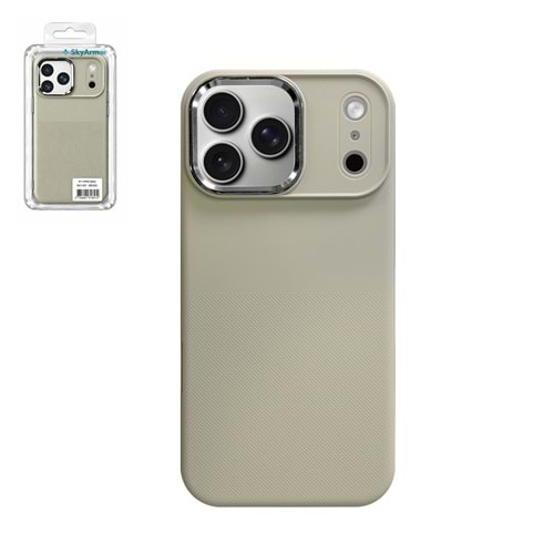 İPHONE 17 PRO SKY-507 MAGSAFE UYUMLU SİLİKON TELEFON KILIFI - BEJ