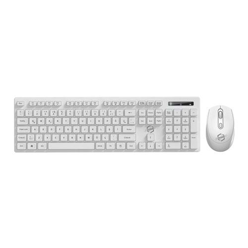 RB-307 WİRELESS KLAVYE & MOUSE SET / 20 - BEYAZ