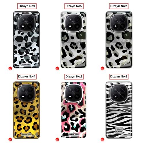 XİAOMİ REDMİ NOTE 14 PRO PLUS 5G LEOPAR DESENLİ LEO SİLİKON KILIF