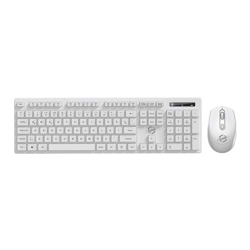 RB-307 WİRELESS KLAVYE & MOUSE SET - ORBİ - RB-307 - BEYAZ