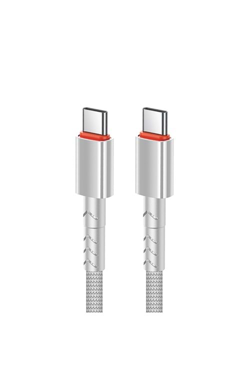 MT2117 60W TYPE C TO TYPE-C PD ŞARJ DATA KABLO 10/200 - BEYAZ