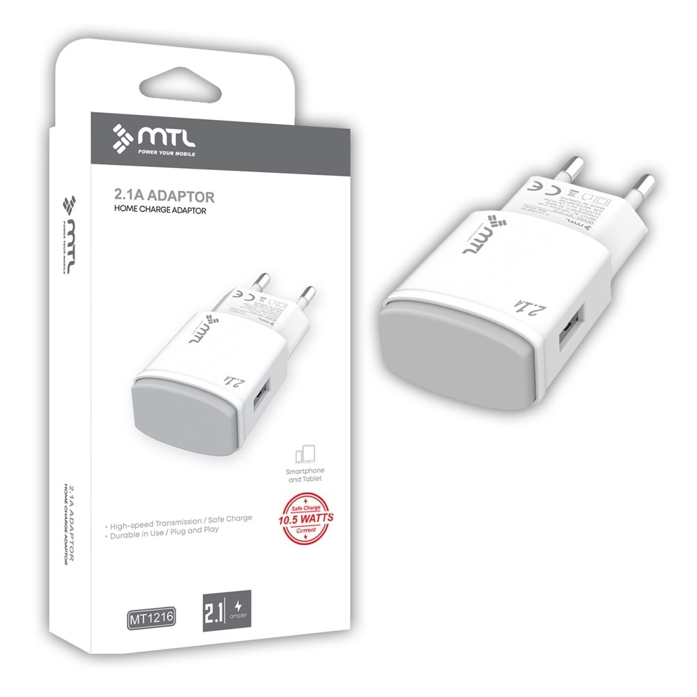 MT1216 10.5W 2.1A USB ÇIKIŞLI EV ŞARJ ADAPTÖR /10/200