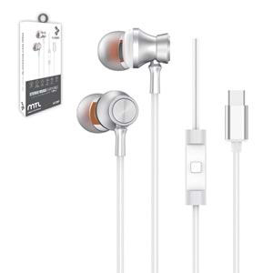 MT297 TYPE-C STEREO KABLOLU KULAKLIK 10/200 - BEYAZ