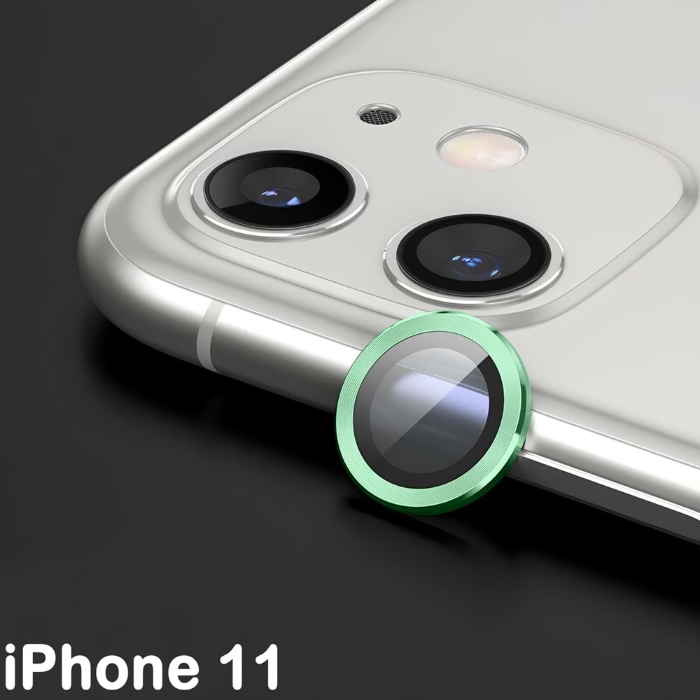 IPHONE 11 SAFİR LENS KORUMA - GREEN