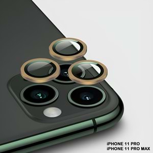 IPHONE 11 PRO / IPHONE 11 PRO MAX SAFİR LENS KORUMA - GOLD