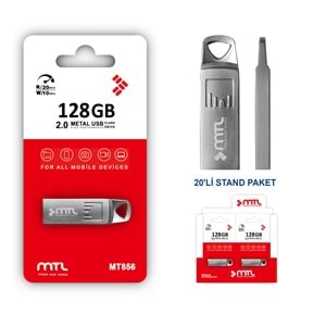 MT856 128 GB 2.0 METAL USB FLASH BELLEK /20
