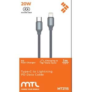 MT2115 60W 1 METRE LİGHTNİNG TO TYPE-C PD KABLO