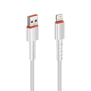 MT2016 3.4A LİGHTNİNG USB ŞARJ DATA KABLO 30/300 - BEYAZ