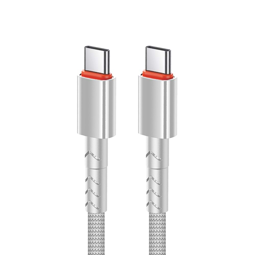 MT2117 60W TYPE C TO TYPE-C PD ŞARJ DATA KABLO 10/200 - BEYAZ