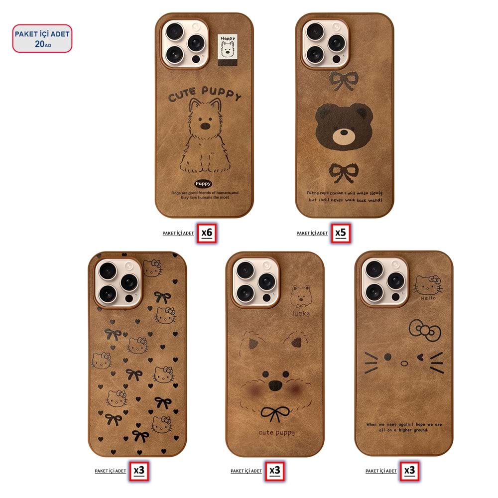 SAMSUNG S23 FE SEVİMLİ HAYVAN FİGÜRLÜ PUPPY SİLİKON KILIF