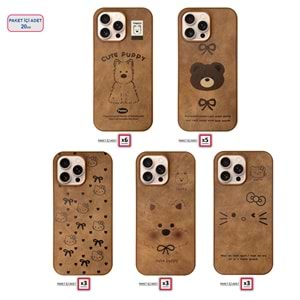 SAMSUNG S23 FE SEVİMLİ HAYVAN FİGÜRLÜ PUPPY SİLİKON KILIF