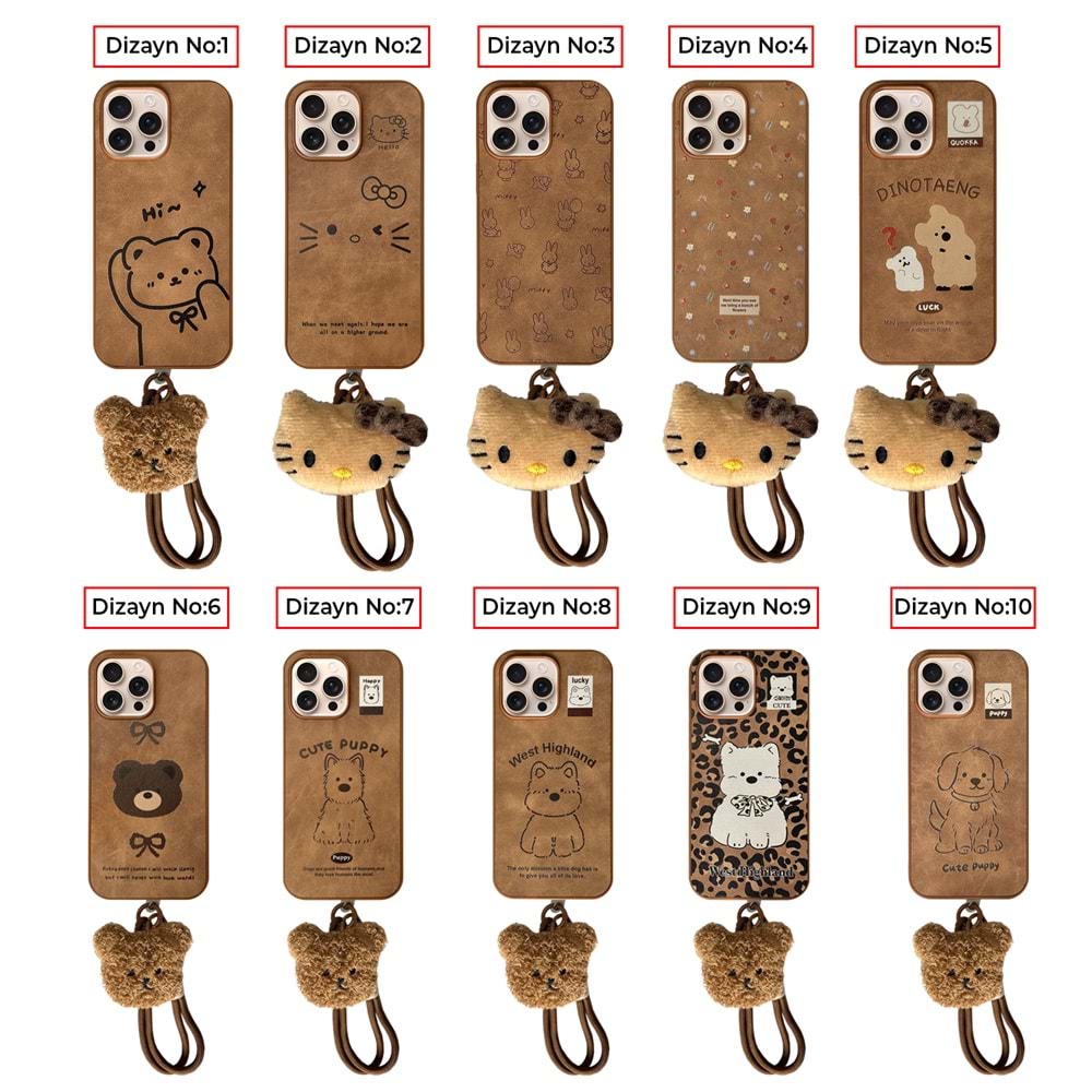 IPHONE 15 PRO MAX OYUNCAKLI BİLEKLİK ASKILI TOYS SİLİKON KILIF