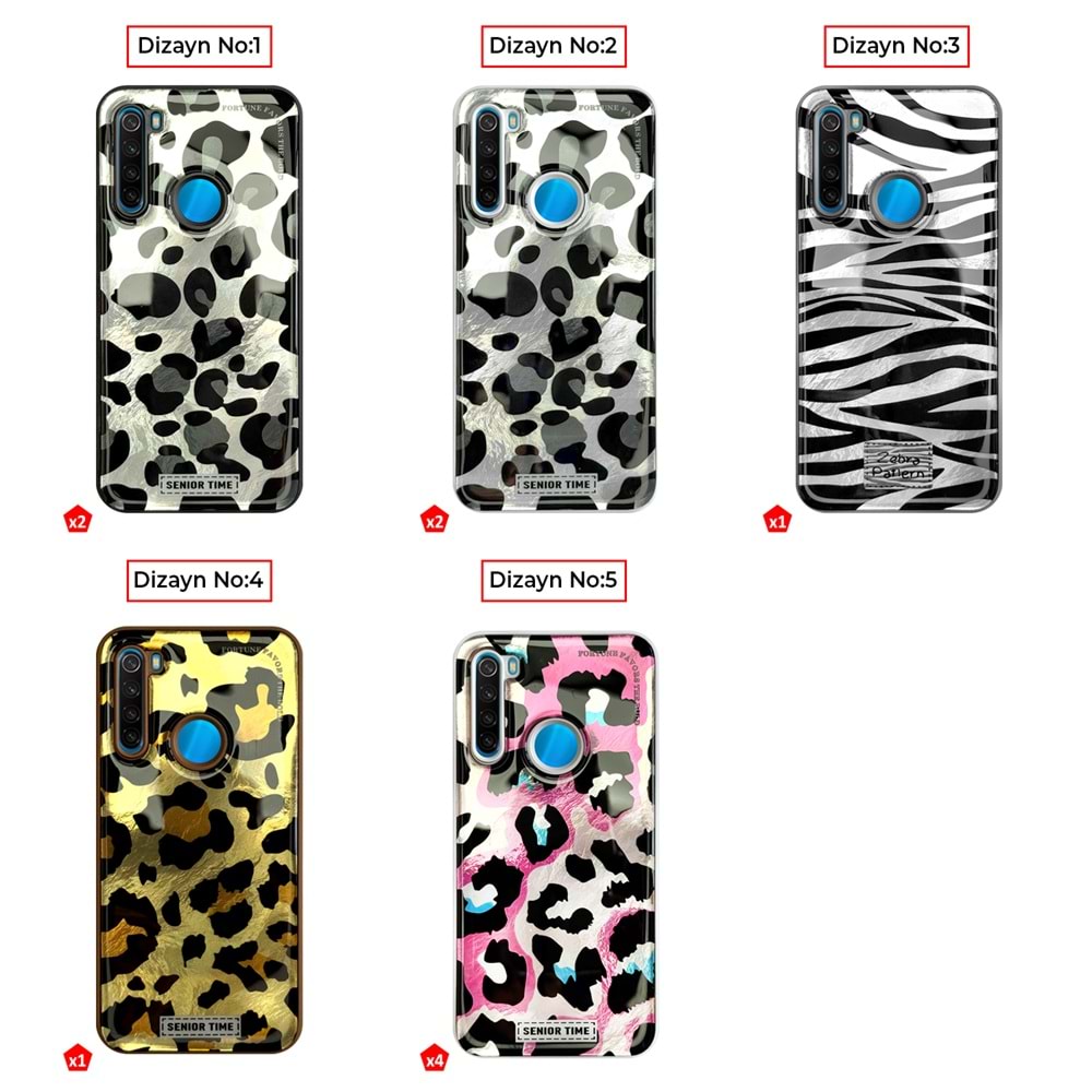 XİAOMİ REDMİ NOTE 8 LEOPAR DESENLİ LEO SİLİKON KILIF