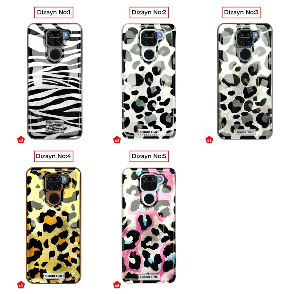 XİAOMİ REDMİ NOTE 9 LEOPAR DESENLİ LEO SİLİKON KILIF