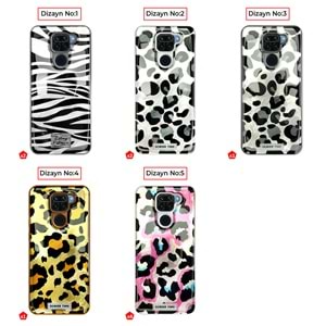 XİAOMİ REDMİ NOTE 9 LEOPAR DESENLİ LEO SİLİKON KILIF