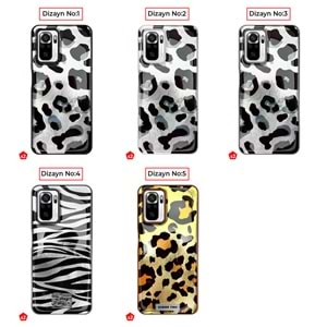 XİAOMİ REDMİ NOTE 10 4G / NOTE 10S 4G / POCO M5S 4G LEOPAR DESENLİ LEO SİLİKON KILIF