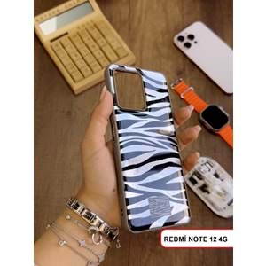 XİAOMİ REDMİ NOTE 12 4G LEOPAR DESENLİ LEO SİLİKON KILIF