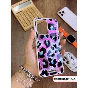 XİAOMİ REDMİ NOTE 12 4G LEOPAR DESENLİ LEO SİLİKON KILIF