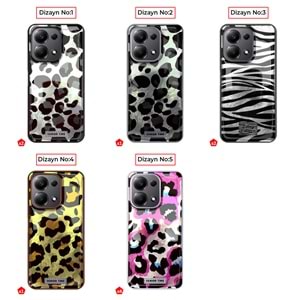 XİAOMİ REDMİ NOTE 13 4G LEOPAR DESENLİ LEO SİLİKON KILIF