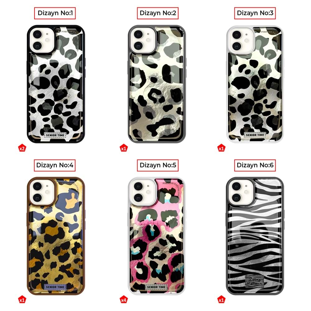 IPHONE 12/12 PRO LEOPAR DESENLİ LEO SİLİKON KILIF