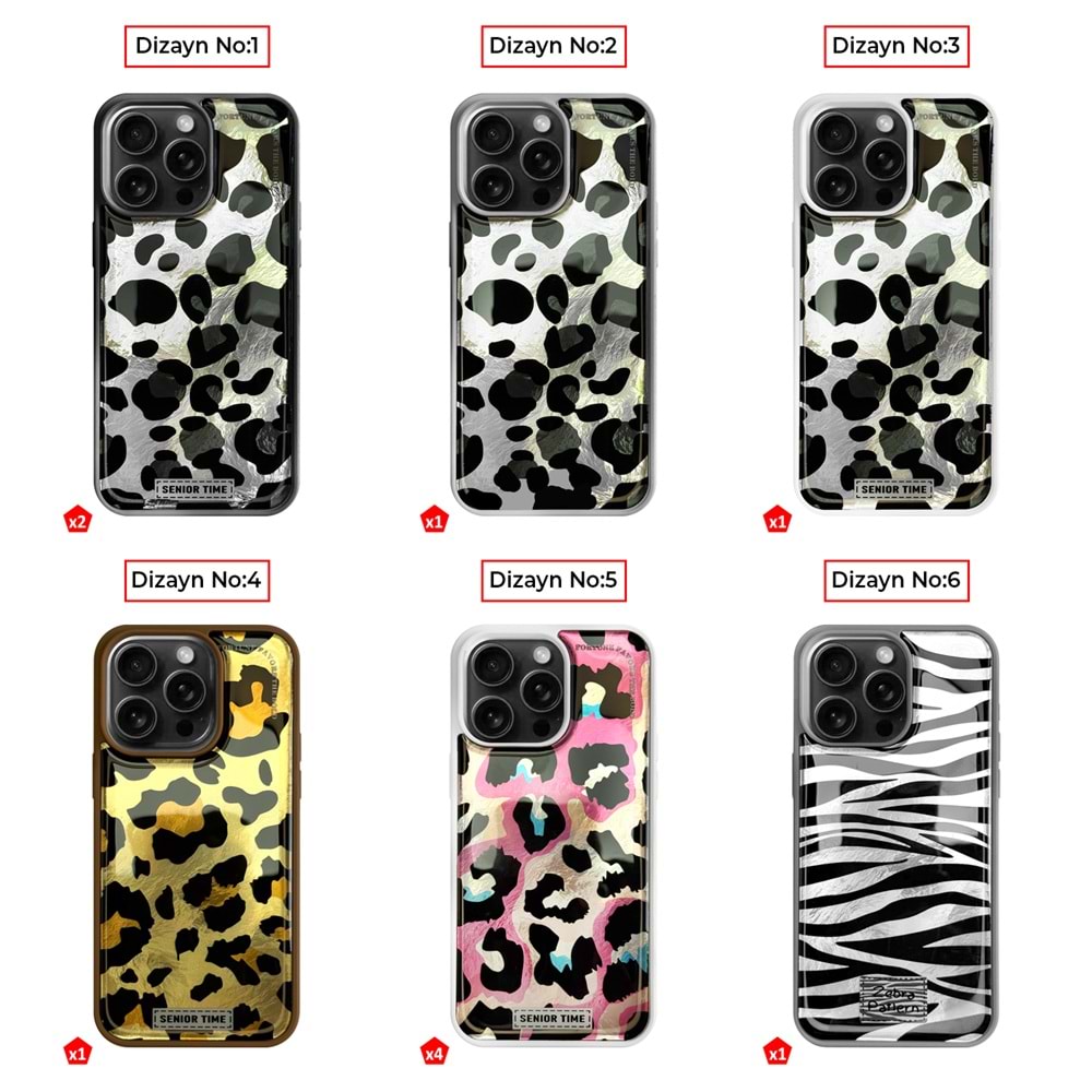 IPHONE 14 PRO MAX LEOPAR DESENLİ LEO SİLİKON KILIF