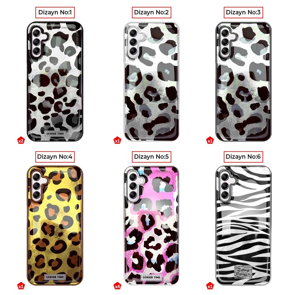 SAMSUNG A14 4G / 5G LEOPAR DESENLİ LEO SİLİKON KILIF