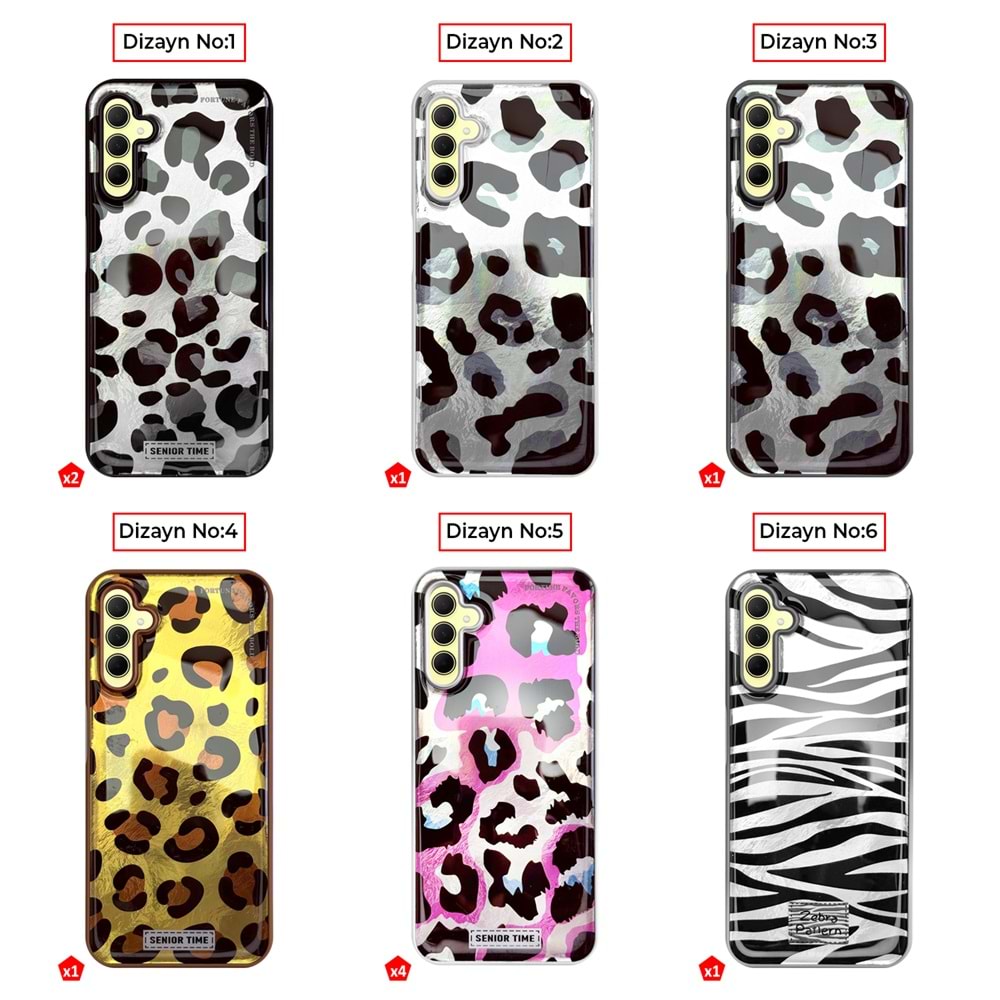 SAMSUNG A35 LEOPAR DESENLİ LEO SİLİKON KILIF