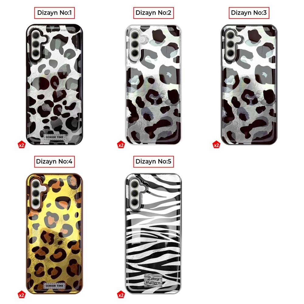 SAMSUNG A55 LEOPAR DESENLİ LEO SİLİKON KILIF