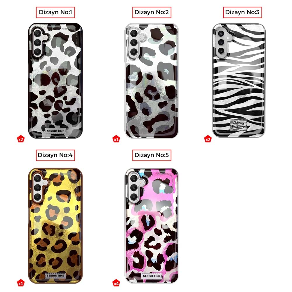 SAMSUNG S23 FE LEOPAR DESENLİ LEO SİLİKON KILIF