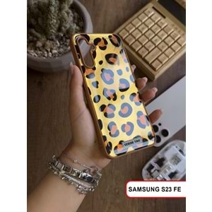 SAMSUNG S23 FE LEOPAR DESENLİ LEO SİLİKON KILIF