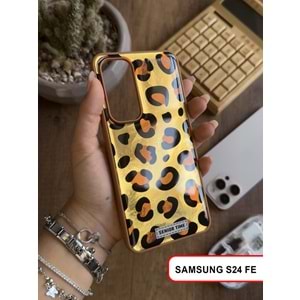 SAMSUNG S24 FE LEOPAR DESENLİ LEO SİLİKON KILIF