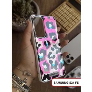 SAMSUNG S24 FE LEOPAR DESENLİ LEO SİLİKON KILIF