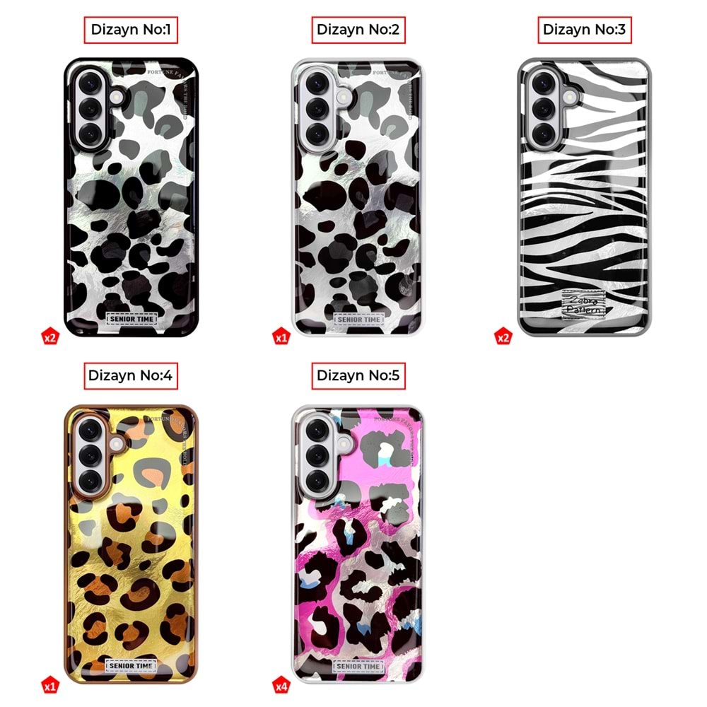 SAMSUNG S25 LEOPAR DESENLİ LEO SİLİKON KILIF