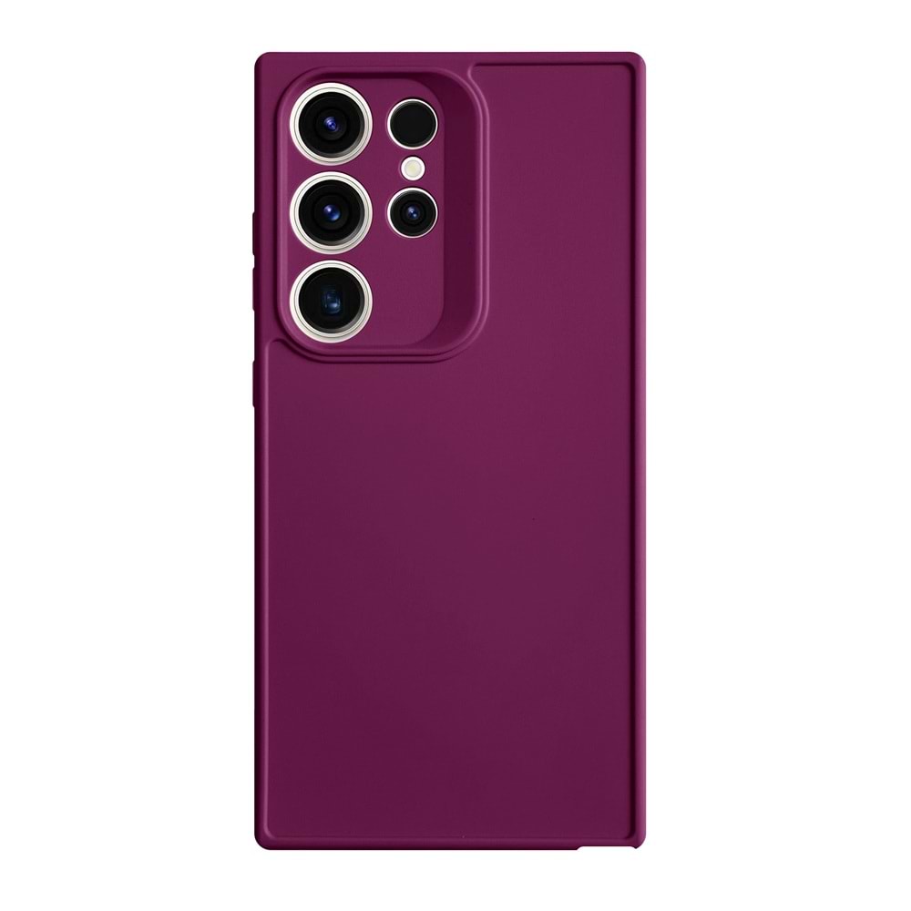 SAMSUNG S24 ULTRA RENK ATMAYAN KEEP SİLİKON KILIF - MOR