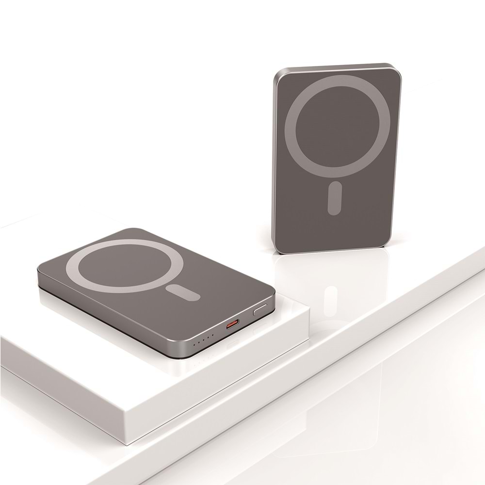 MT4620 5.000 MAH SLIM MAGSAFE UYUMLU 35W PD ŞARJ POWERBANK /60