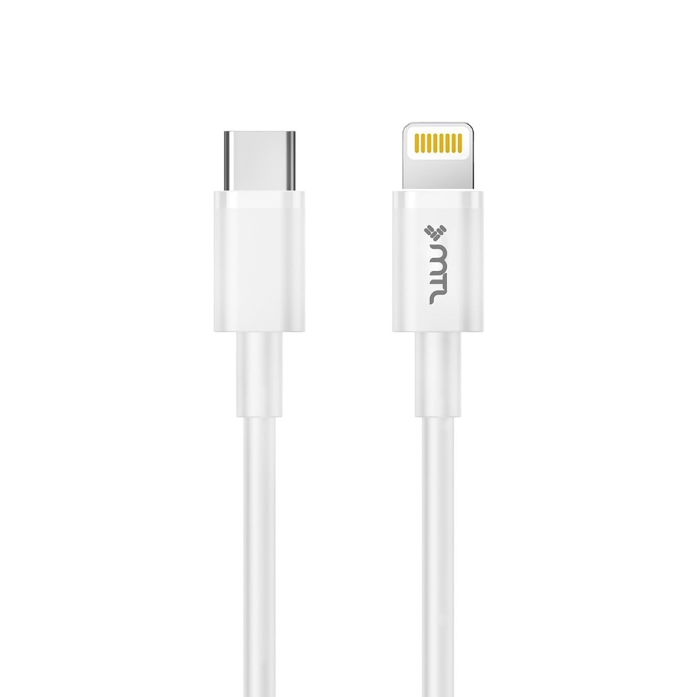 MT2441 TYPE-C TO LİGHTNİNG ŞARJ DATA KABLO 30/300 BEYAZ