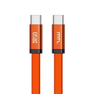 MT2160 TYPE-C TO TYPE-C ŞARJ KABLO TURUNCU