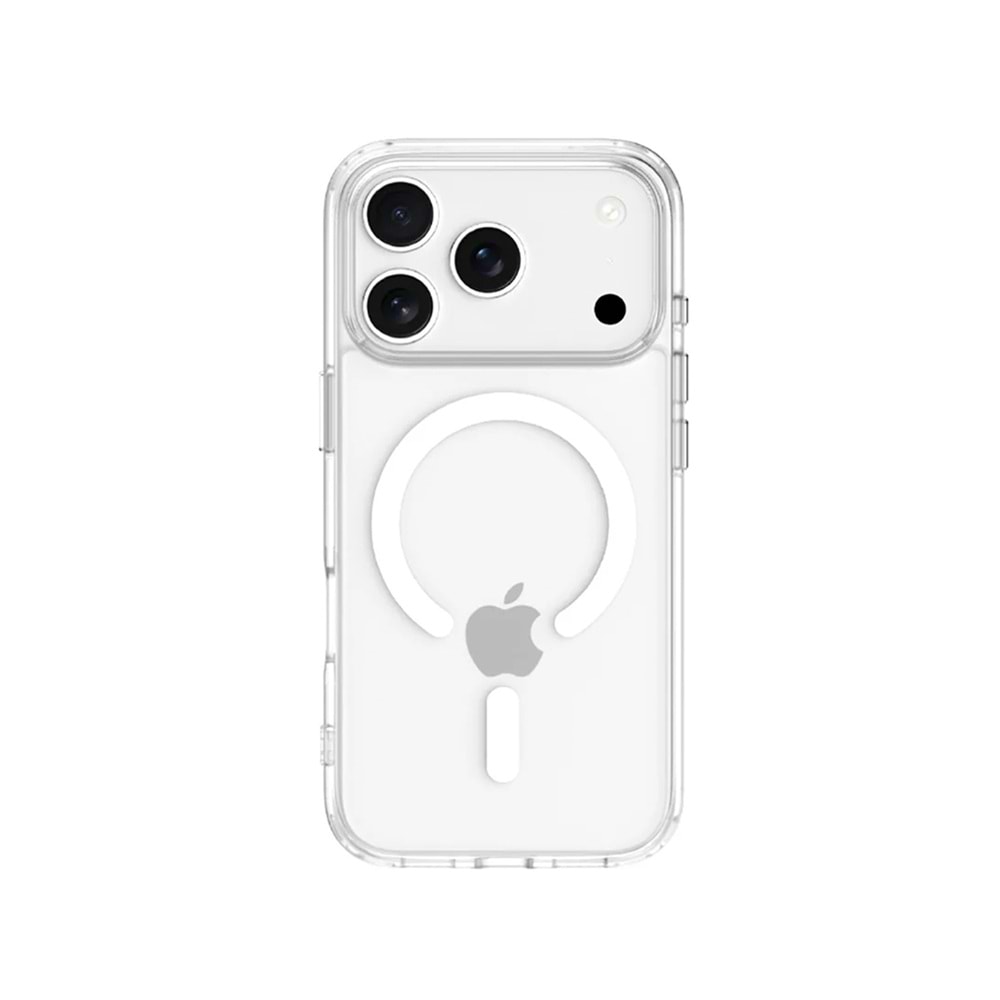 IPHONE 17 PRO MAGSAFE UYUMLU SARARMAYAN ORİGİN KAPAK KILIF - ŞEFFAF