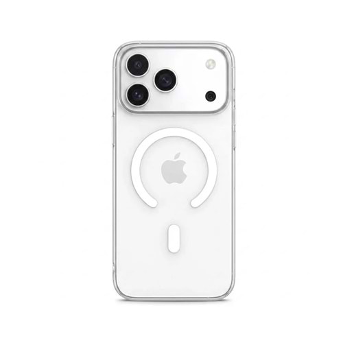 IPHONE 17 PRO MAX MAGSAFE UYUMLU SARARMAYAN ORİGİN KAPAK KILIF - ŞEFFAF