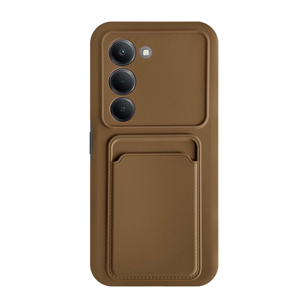 XİAOMİ REDMİ 15 W-FOCUS SİLİKON KILIF - KAHVERENGİ