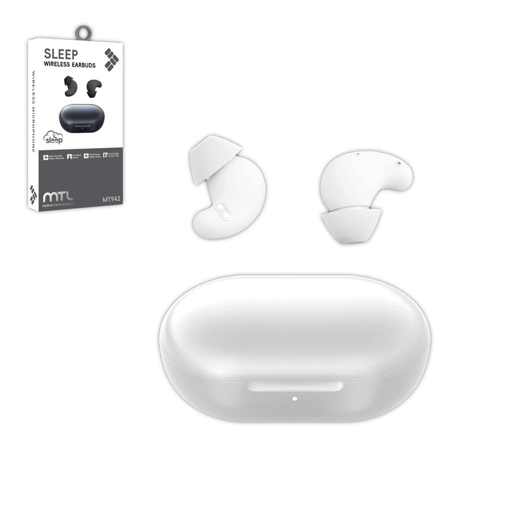 MT942 AKILLI UYKU DESTEKLEYİCİ ANC BLUETOOTH KULAKLIK - BEYAZ