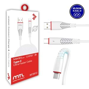 MT2012 3.4A 1METRE TYPE-C USB ŞARJ DATA KABLO /20/300