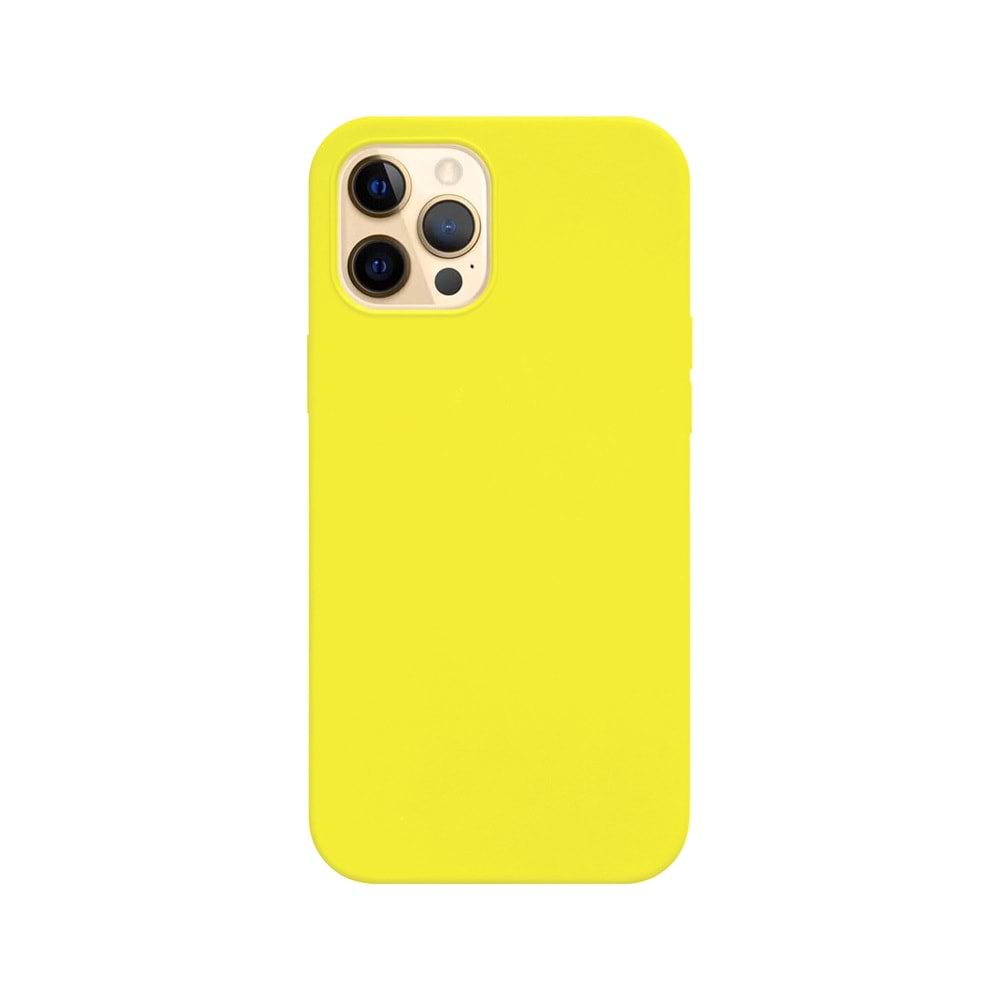 IPHONE 12 PRO MAX FAB SİLİKON - SARI