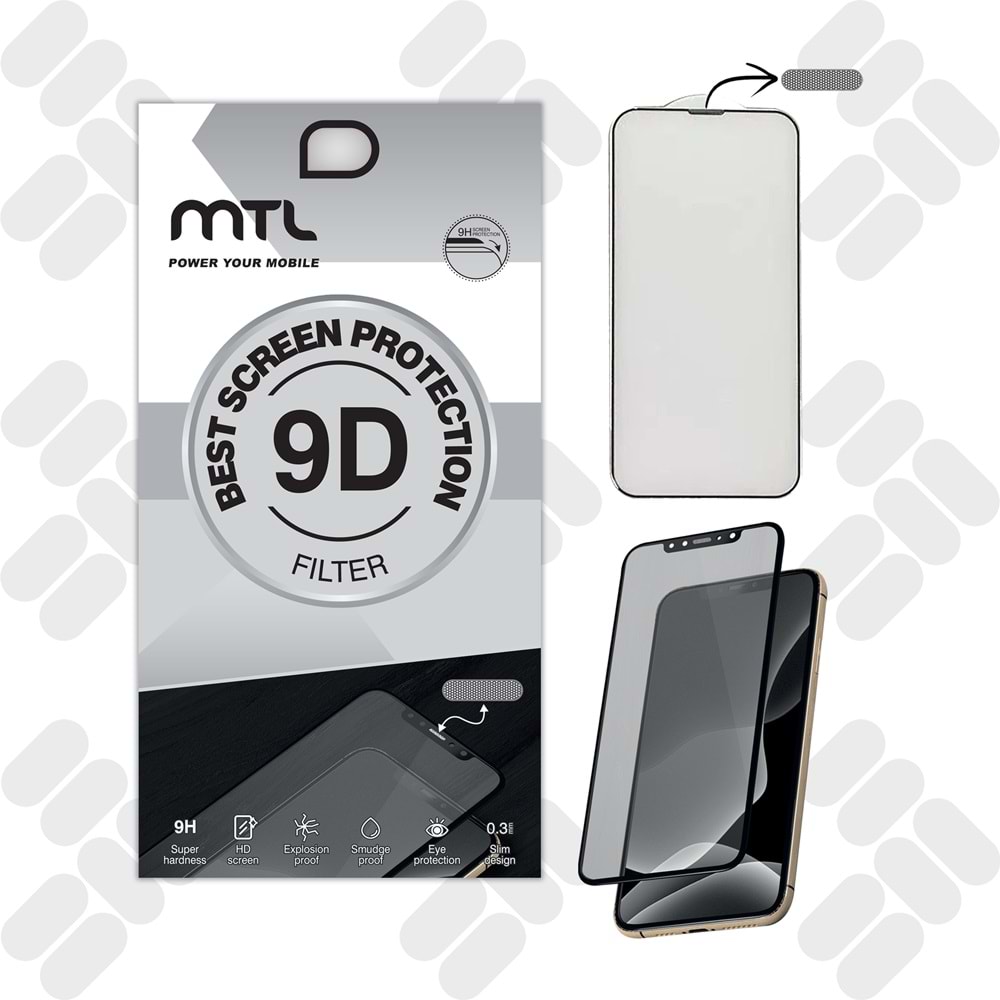 IPHONE 13 PRO MAX / 14 PLUS MTL FİLTRE FULL EKRAN KORUYUCU